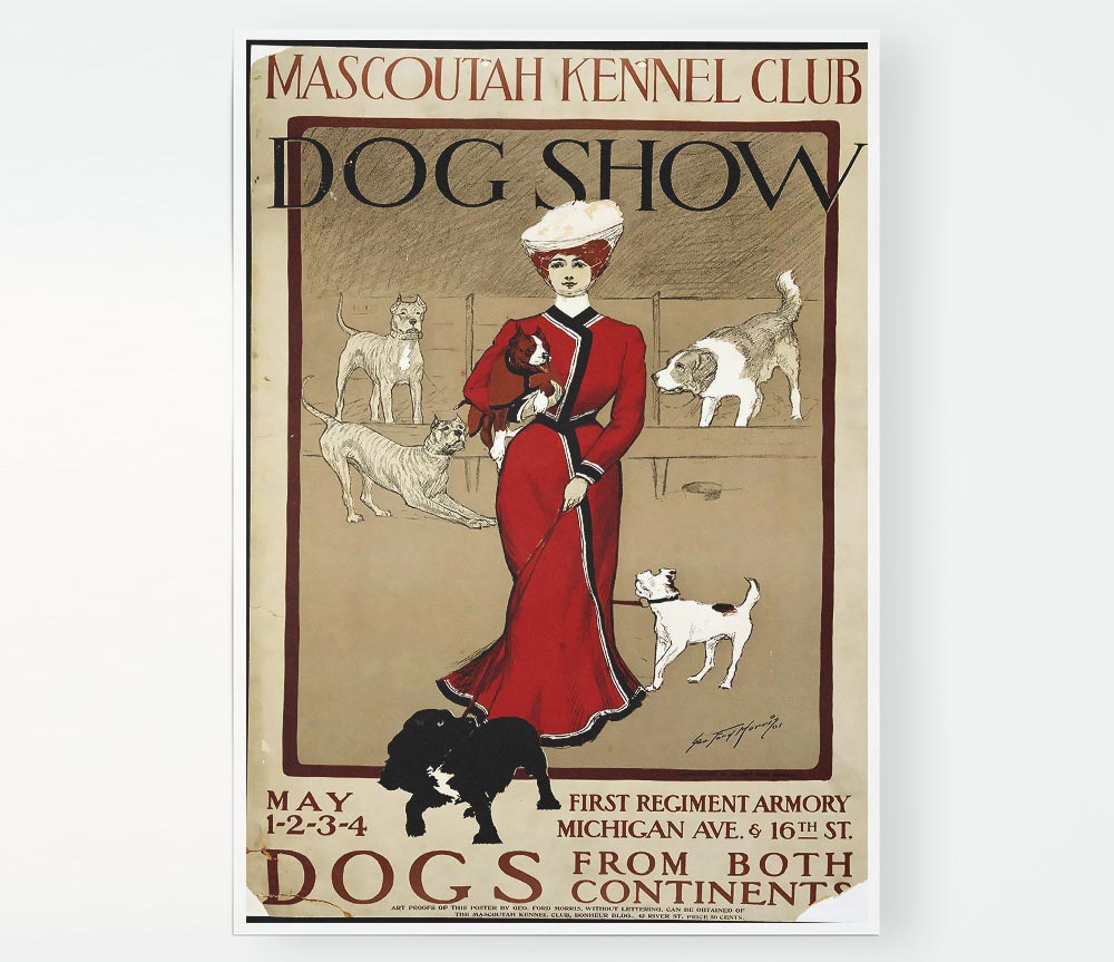 Dog Show Print Poster Wall Art