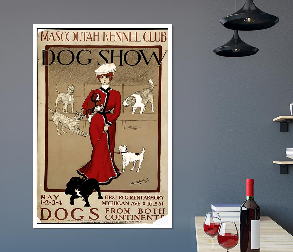 Dog Show Print Poster Wall Art