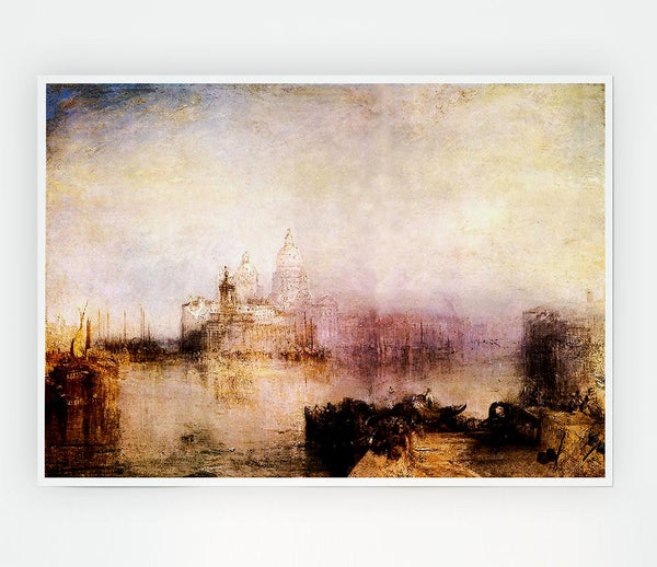 Joseph Mallord Turner Dogana And Santa Maria In Venice Print Poster Wall Art