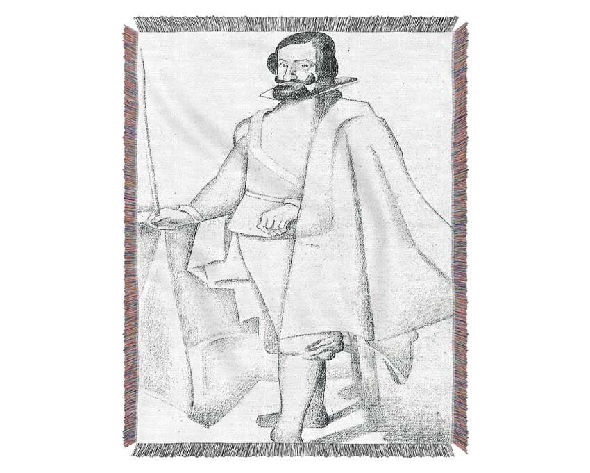 Juan Gris Don Caspar Du Guzman Velaquez Woven Blanket