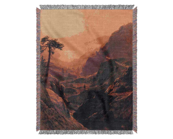 Bierstadt Donner Lake Woven Blanket