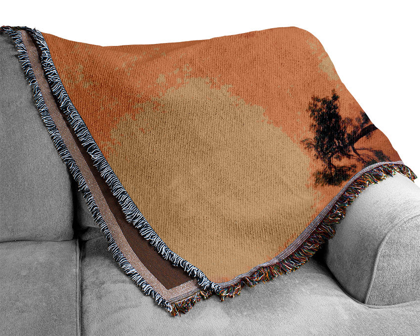 Bierstadt Donner Lake Woven Blanket