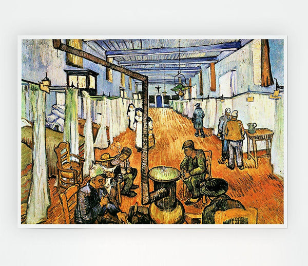 Van Gogh Dormitory In The Hospital In Arles Print Poster Wall Art