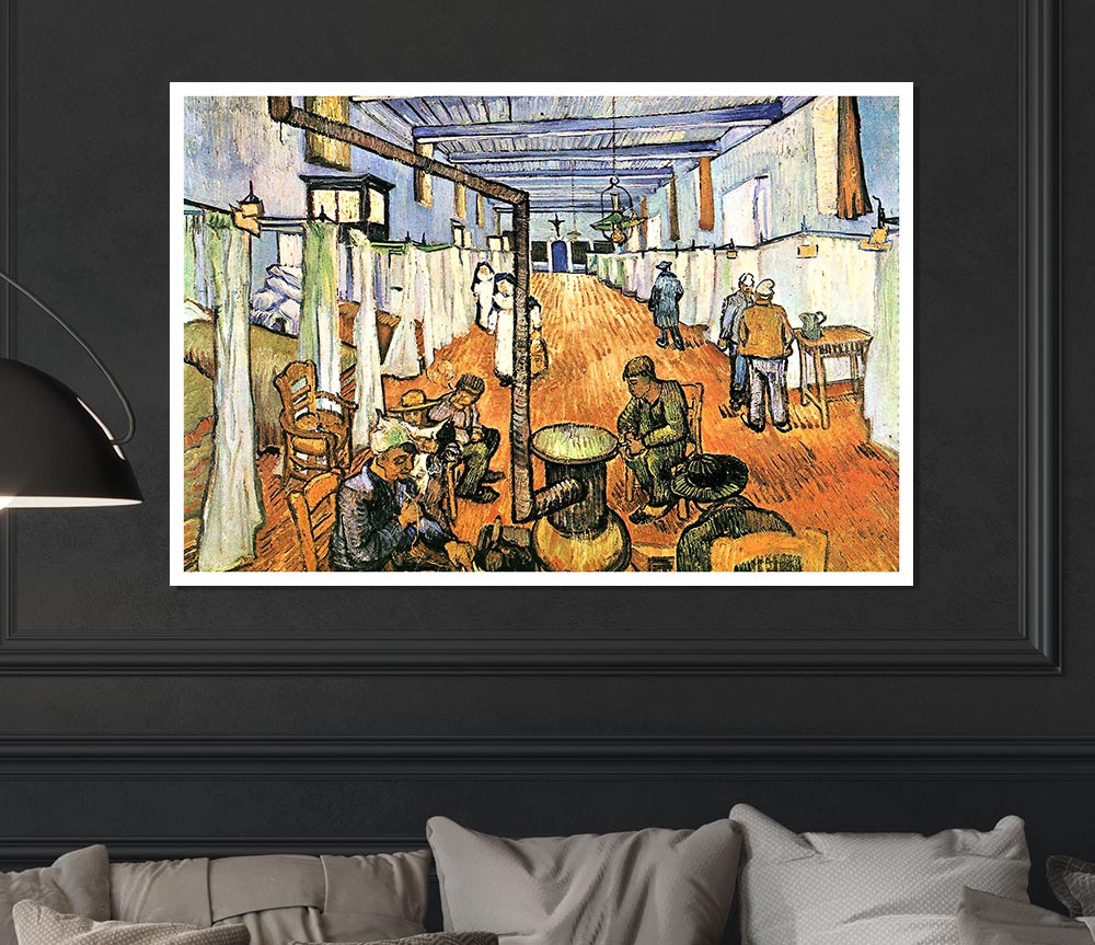 Van Gogh Dormitory In The Hospital In Arles Print Poster Wall Art