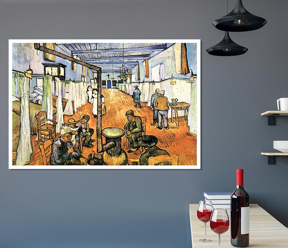 Van Gogh Dormitory In The Hospital In Arles Print Poster Wall Art