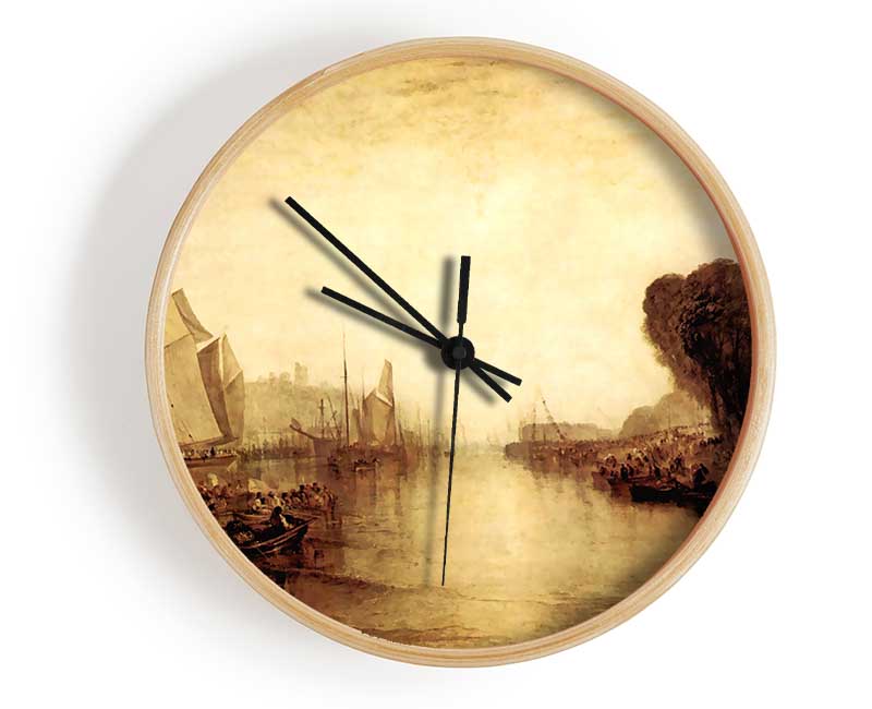 Joseph Mallord Turner East Cowes Castle Clock - Wallart-Direct UK