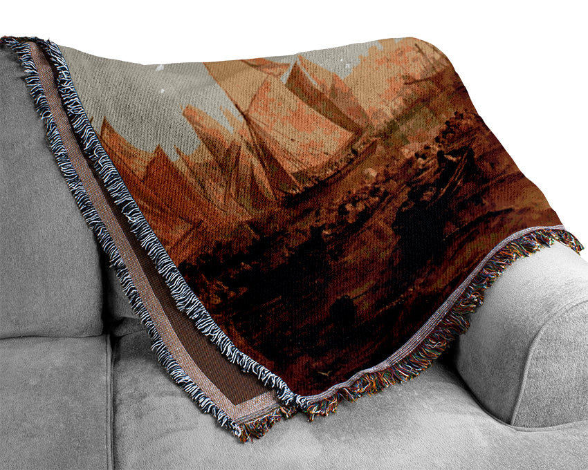 Joseph Mallord Turner East Cowes Castle Woven Blanket