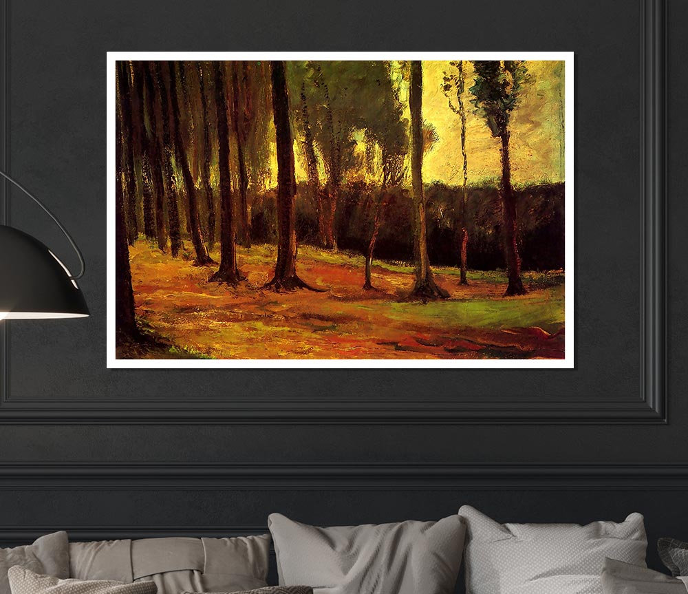 Van Gogh Edge Of A Wood Print Poster Wall Art