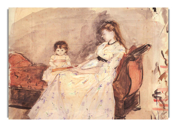 Edma, The Sister Of The Artist With Her Daughter By Morisot