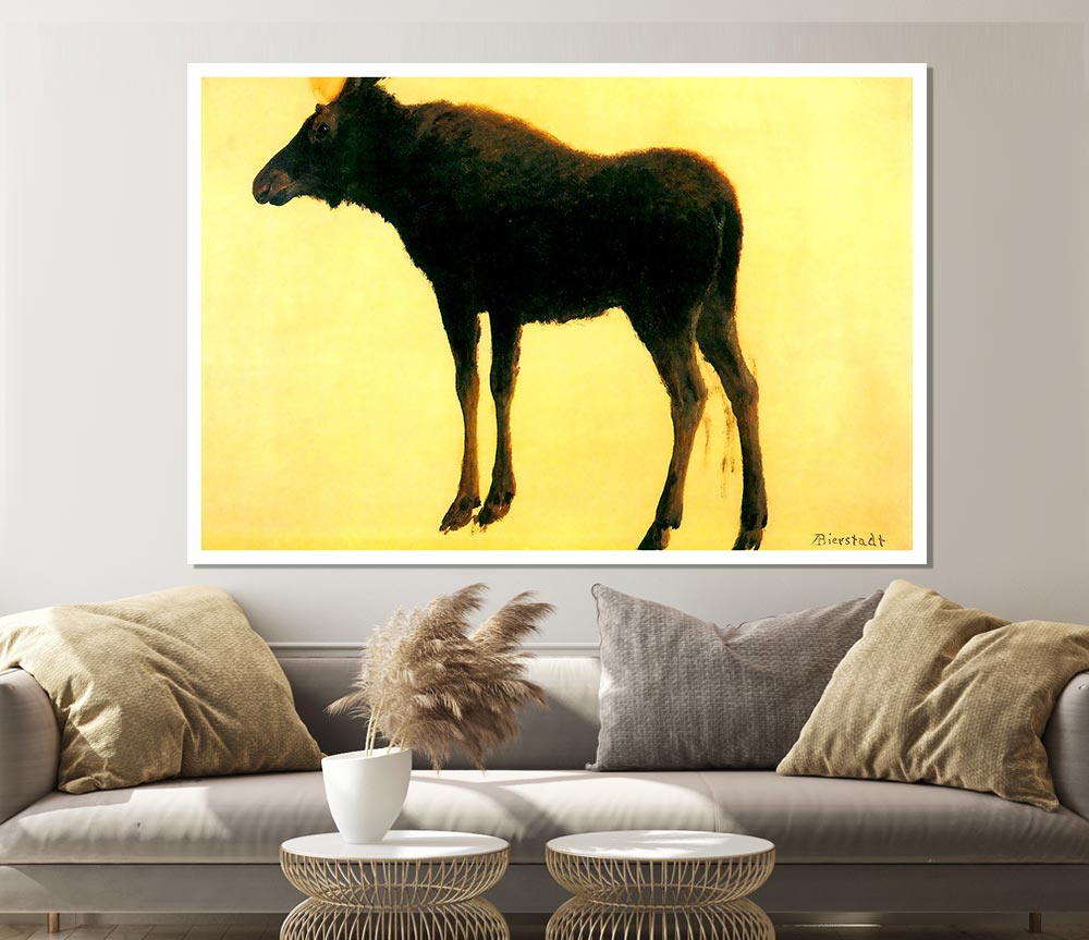 Bierstadt Elk Print Poster Wall Art