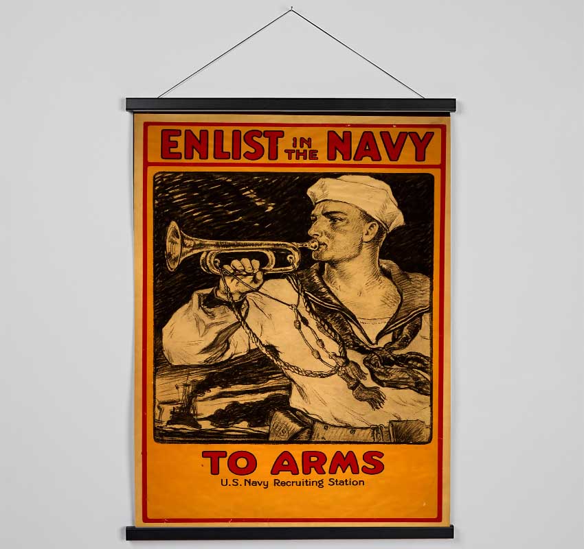 Enlist In The Navy Hanging Poster - Wallart-Direct UK