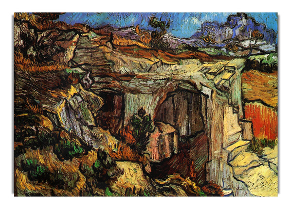 Entrance To A Quarry Near Saint Remy By Van Gogh