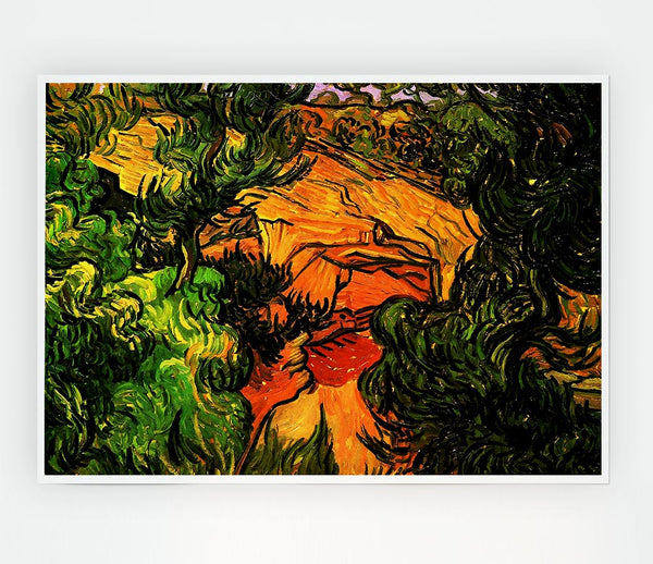 Van Gogh Entrance To A Quarry Print Poster Wall Art