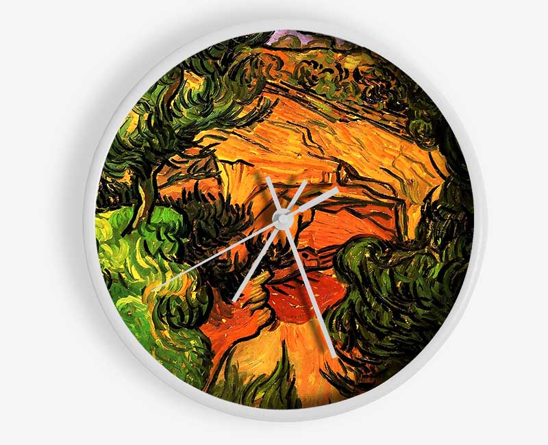 Van Gogh Entrance To A Quarry Clock - Wallart-Direct UK