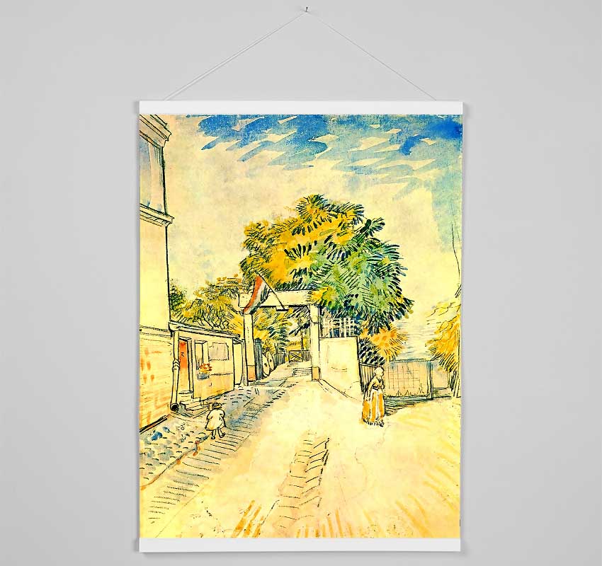 Van Gogh Entrance To The Moulin De La Galette Hanging Poster - Wallart-Direct UK