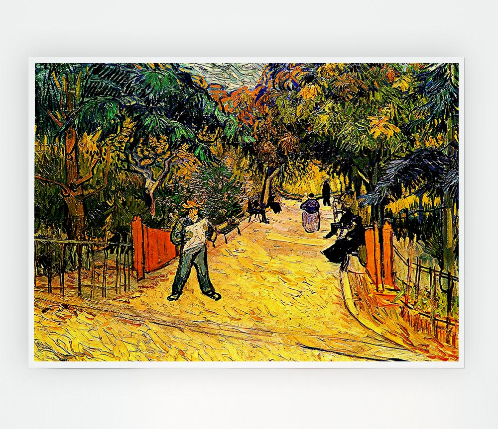 Van Gogh Entrance To The Public Park In Arles Print Poster Wall Art