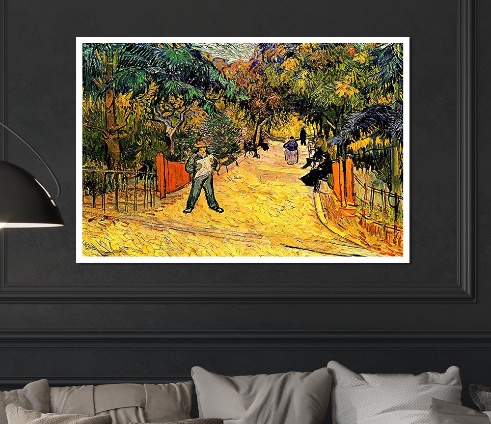 Van Gogh Entrance To The Public Park In Arles Print Poster Wall Art