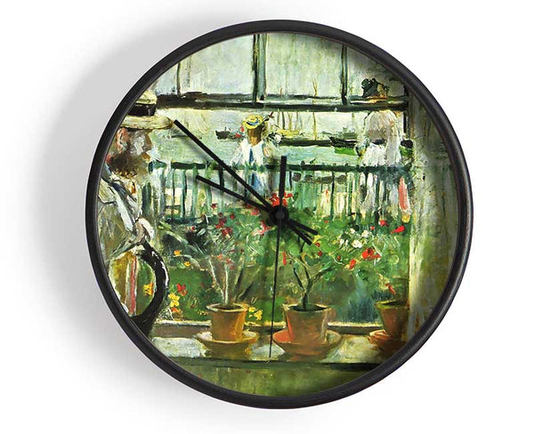 Morisot Paints Manet On The Isle Of Wight Clock - Wallart-Direct UK