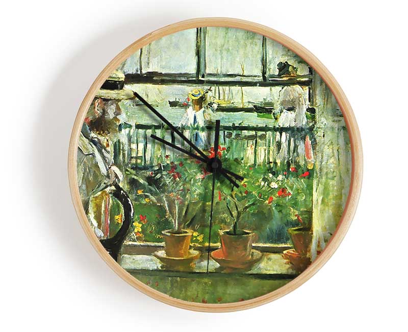 Morisot Paints Manet On The Isle Of Wight Clock - Wallart-Direct UK