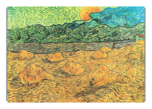 Abendlandschaft bei Mondaufgang von Van Gogh