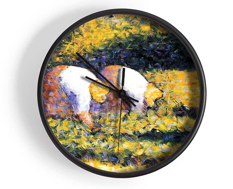 Seurat Farmers At Work Clock - Wallart-Direct UK