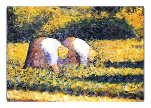 Farmers At Work By Seurat