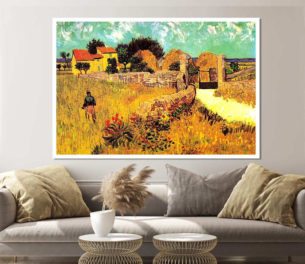 Van Gogh Farmhouse In Provence 1 Print Poster Wall Art