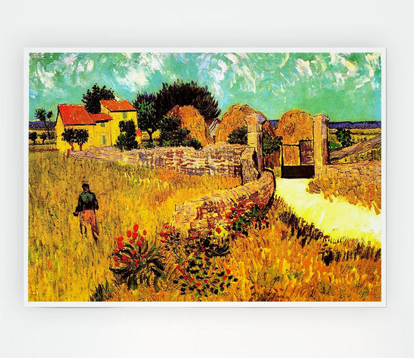 Van Gogh Farmhouse In Provence 1 Print Poster Wall Art