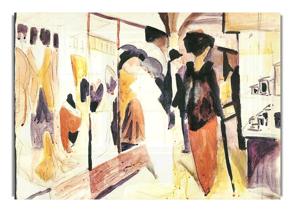 Modegeschäft Veranda von August Macke