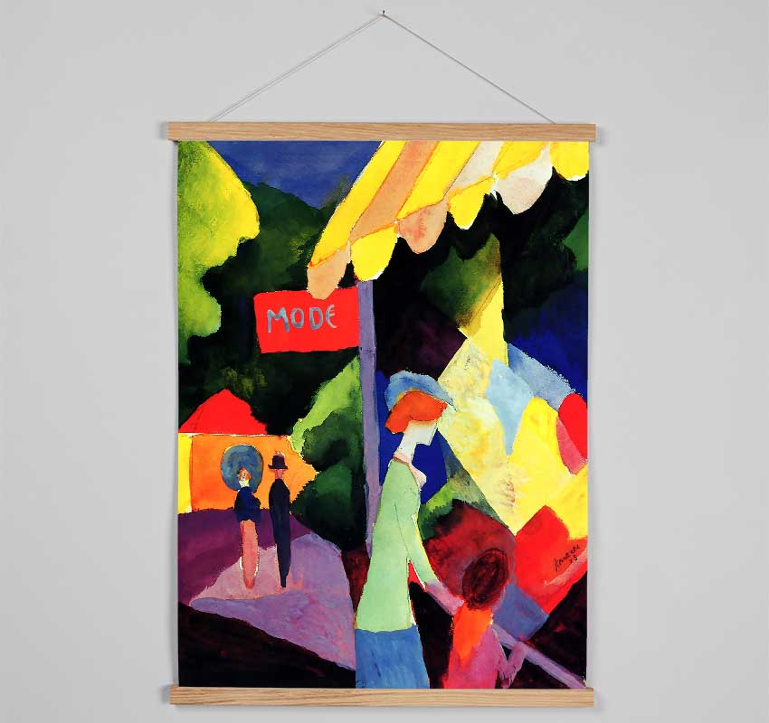 August Macke Fashion Window Hanging Poster - Wallart-Direct UK