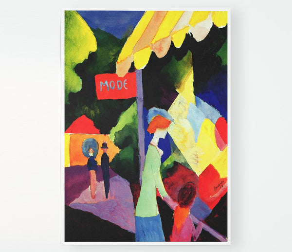 August Macke Fashion Window Print Poster Wall Art