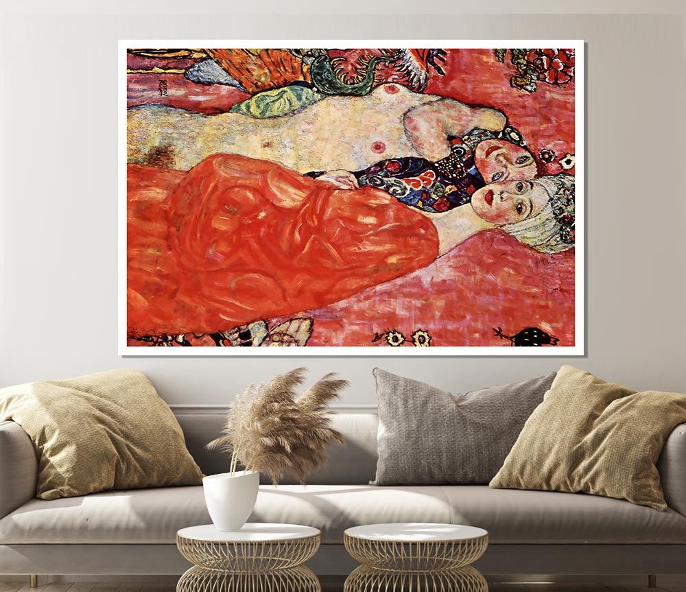 Klimt Female Act Print Poster Wall Art