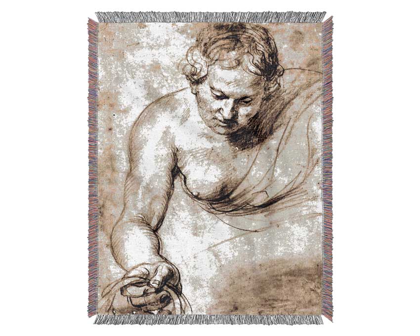 Rubens Female Figure Woven Blanket