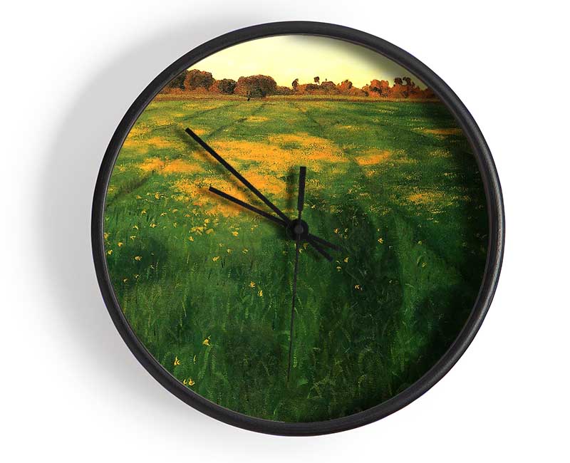 Felix Vallotton Field Of Green Oats Clock - Wallart-Direct UK