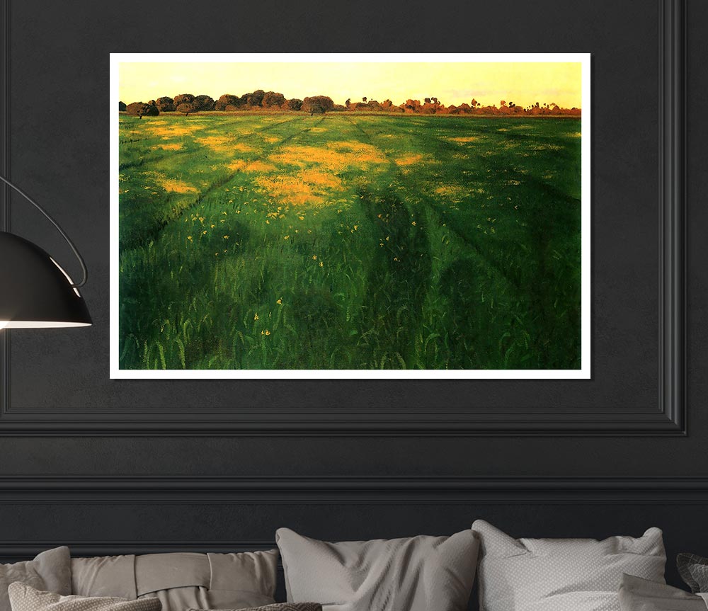 Felix Vallotton Field Of Green Oats Print Poster Wall Art