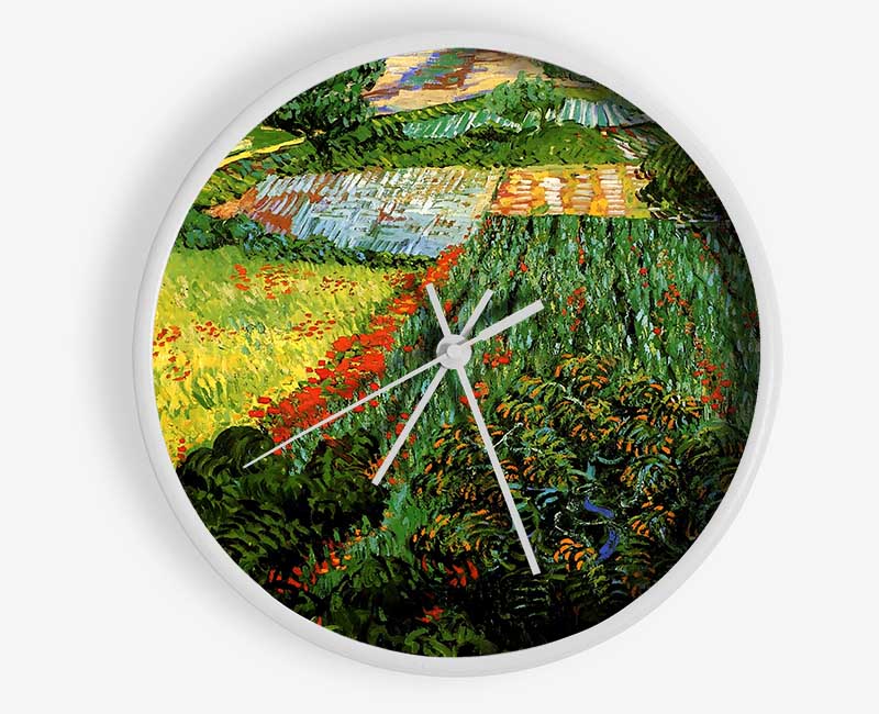 Van Gogh Field With Poppies Clock - Wallart-Direct UK