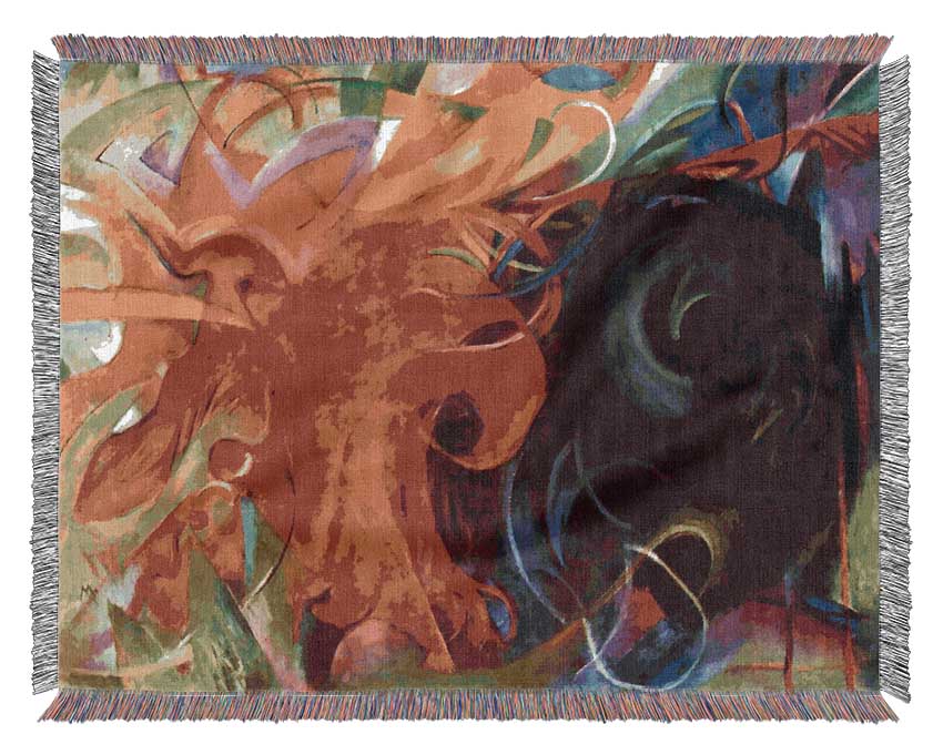 Franz Marc Fighting Forms Woven Blanket