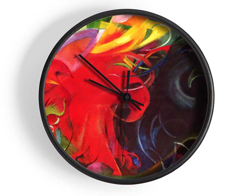 Franz Marc Fighting Forms Clock - Wallart-Direct UK