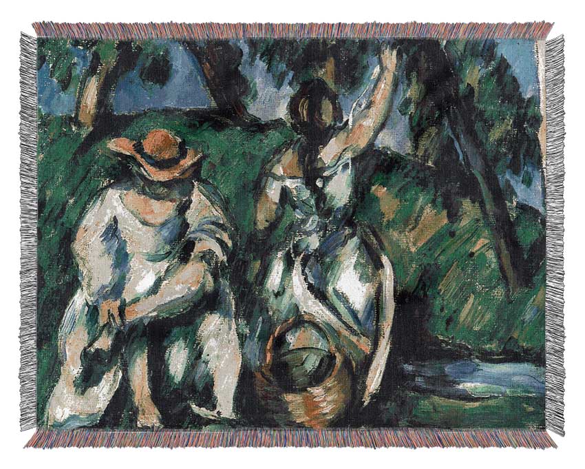 Cezanne Figures Woven Blanket