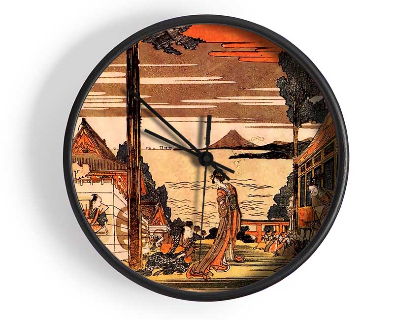 Hokusai First Act Clock - Wallart-Direct UK