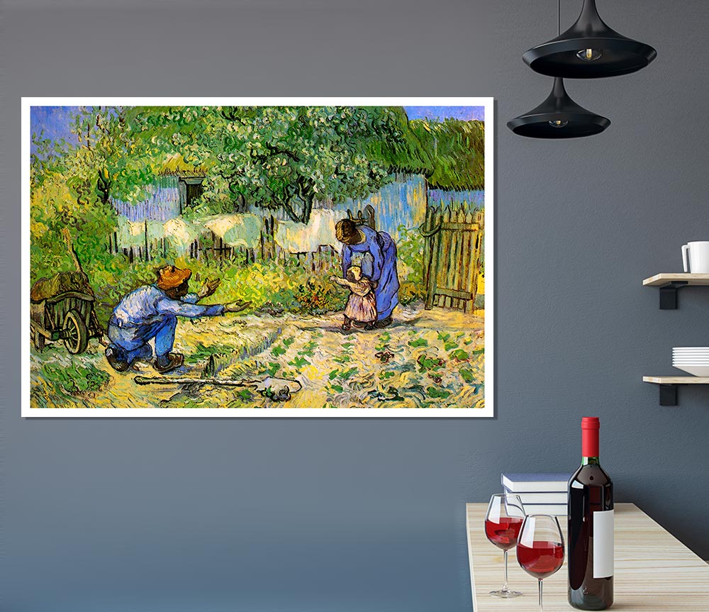 Van Gogh First Steps Print Poster Wall Art