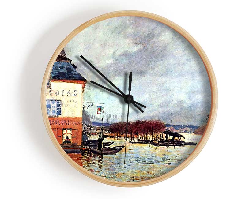 Sisley Flood At Port Marly 2 Clock - Wallart-Direct UK