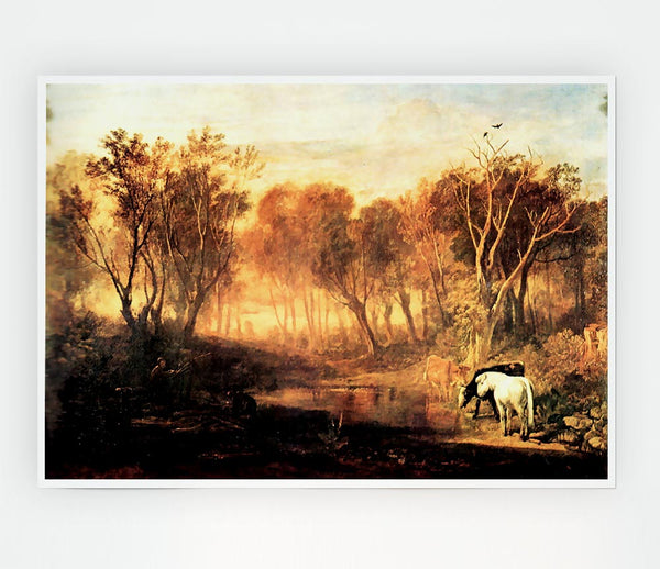 Joseph Mallord Turner Forest Of Bere Print Poster Wall Art