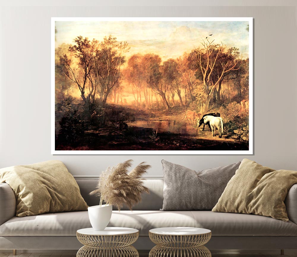 Joseph Mallord Turner Forest Of Bere Print Poster Wall Art