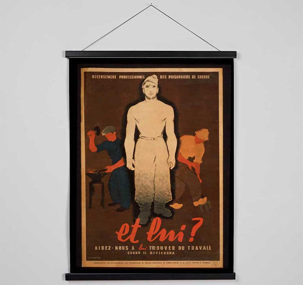 French Poster 4 Hanging Poster - Wallart-Direct UK