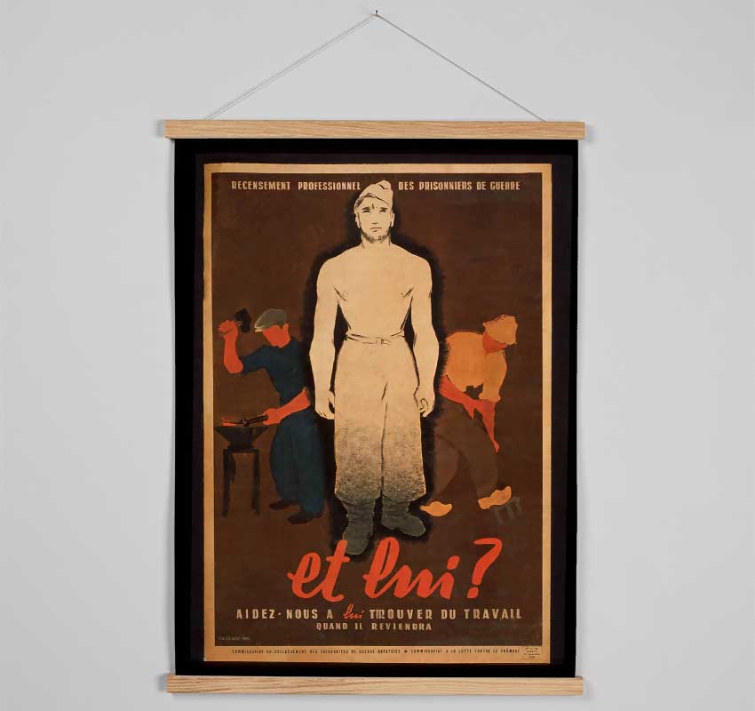 French Poster 4 Hanging Poster - Wallart-Direct UK