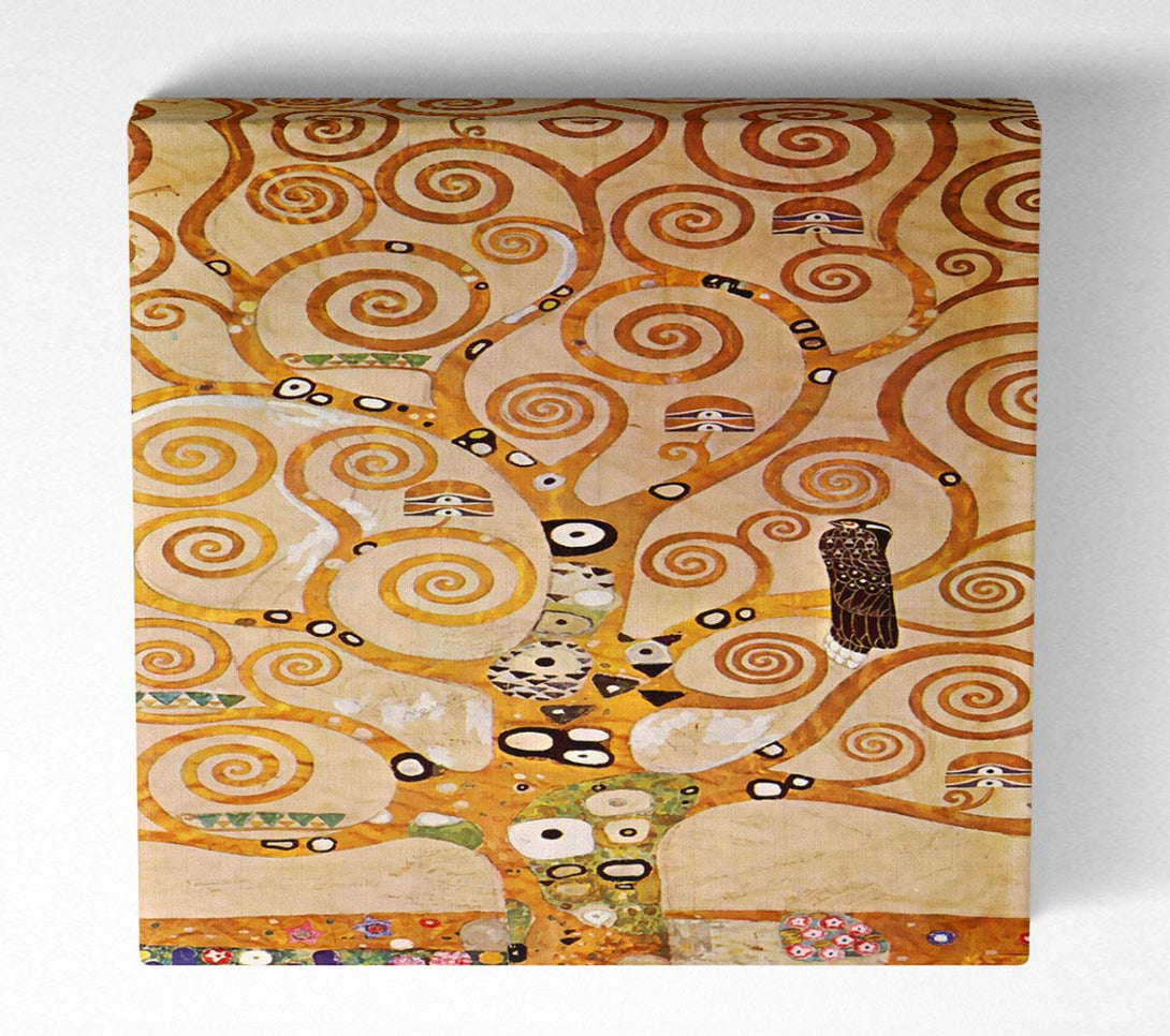 Picture of Klimt Frieze 2 Square Canvas Wall Art