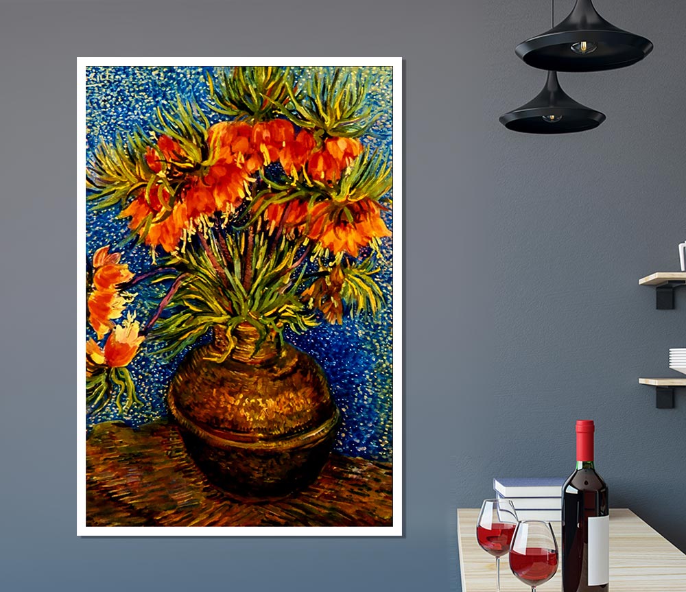 Van Gogh Fritillaries Print Poster Wall Art