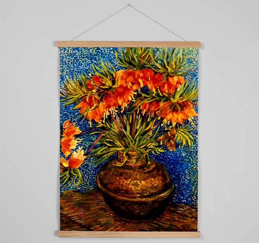 Van Gogh Fritillaries Hanging Poster - Wallart-Direct UK