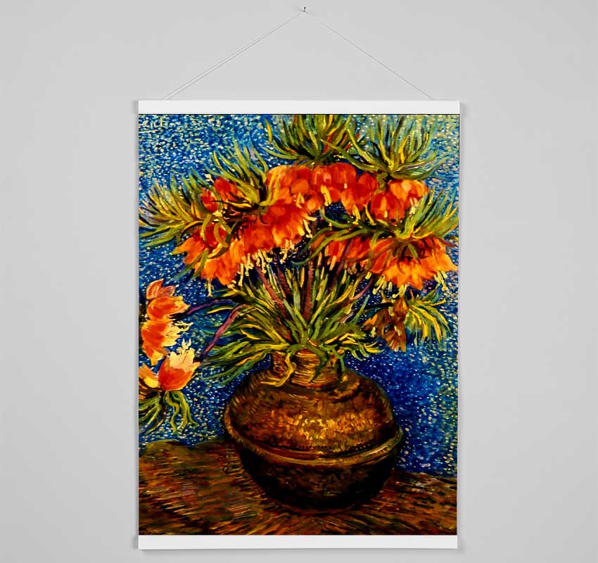 Van Gogh Fritillaries Hanging Poster - Wallart-Direct UK